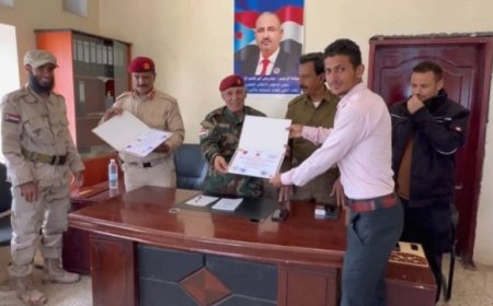 العمليات العسكرية المشتركة لجبهات الضالع تكرم قادة النقاط الطبية...