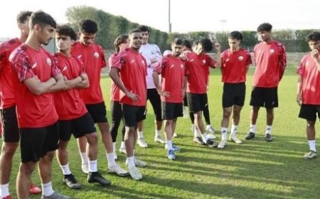 منتخب اليمن للشباب ينهي اخر حصة تدريبية قبل مشاركته في كأس اسيا للشباب ..