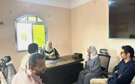 رئيس الجهاز المركزي للإحصاء تتفقد سير العمل في فرع الجهاز بمحافظة لحج