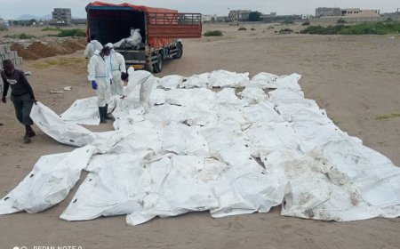 عدن..النيابة العامة تباشر بدفن 56 جثة من الجثث المتراكمة في ثلاجة مستشفى الجمهورية 