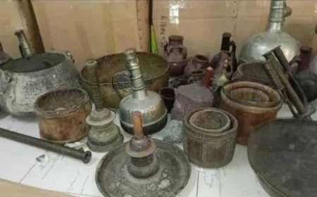 الأجهزة الأمنية في العاصمة عدن تضبط عملية تهريب 11 قطعة أثرية ..