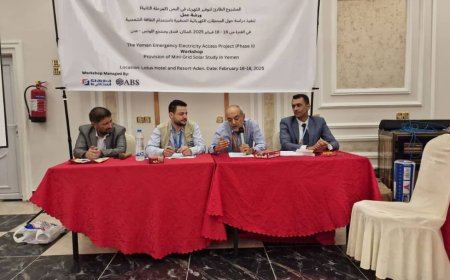 ورشة عمل تنفيذ دراسة حول المحطات الكهربائية الصغيرة باستخدام الطاقة الشمسية 