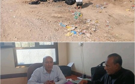 بهيدر يدشن حملة نظافة بمديرية الخوخة ويناقش مع جامعة الحديدة نظافة الحرم الجامعي ..