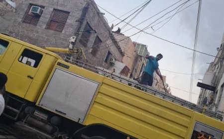 إحتراق منزل في عدن(صور)