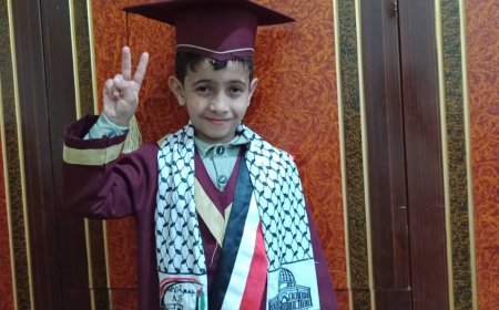 قصة صحفية : مدارس النبلاء الحديثة تحتضن مبادرة الطالب مصطفى يحيى في مزاد شهادته لدعم أطفال غزة