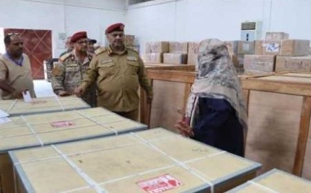 المستشفيات العسكرية في العاصمة عدن تتسلم دفعة جديدة من الأجهزة والمستلزمات الطبية المقدمة من الهند..