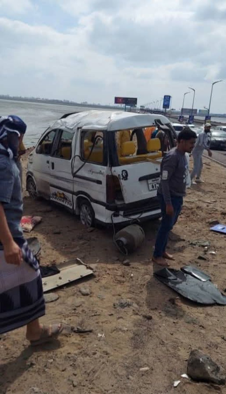 4 إصابات جراء حادث مروري في عدن (صور )