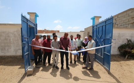 بتمويل من اليونيسف..طيبة للتنمية: افتتاح محطة 7 يوليو لضخ مياه الصرف الصحي في عدن