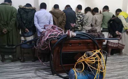 الأجهزة الأمنية في محافظة  أبين تطيح بعصابة إجرامية..