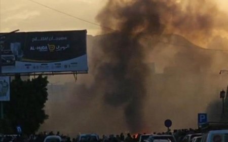 انفجار سيارة تعمل بالغاز تتسبب بحريق كبير في صنعاء ..