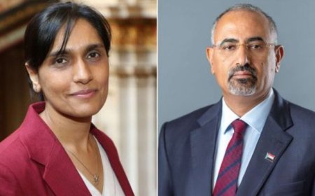 عضو الرئاسي الزُبيدي يناقش مع سفيرة بريطانيا تداعيات الأزمة الإقتصادية..