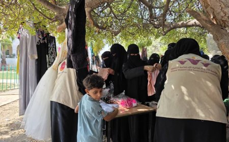 مؤسسة الأمل النسوية تدشن مبادرة اكسوهم 11 للأسر المحتاجة والأيتام وذوي الاحتياجات الخاصة بساحل حضرموت...
