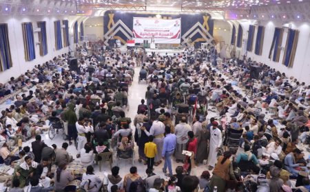 في أمسية رمضانية لرابطة الجرحى بمأرب.. بلغيث: القيادة السياسية مهتمة برعاية الجرحى وتقدر تضحياتهم...