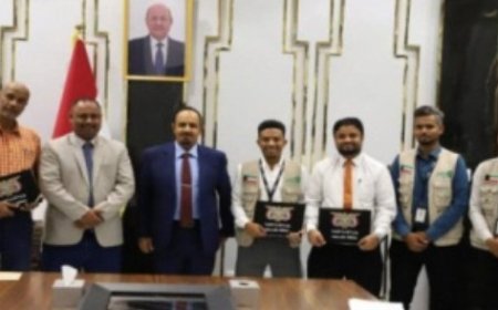 بن ماضي يرعى اتفاقية تشغيل وتركيب منظومات طاقة شمسية لمرافق صحية بالمكلا....
