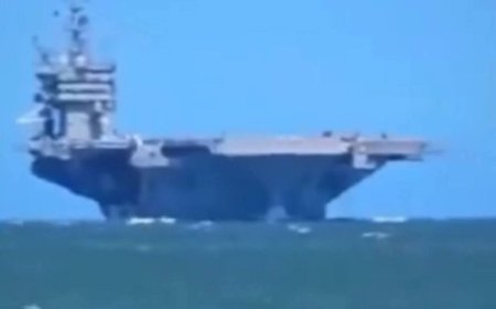 حاملة الصواريخ الامريكية:هاري ترومان على بعد أميال من ميناء الحديدة..