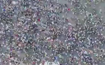 مئات المصلين في أب ينسحبون من مصلى العيد بعد فرض خطيب حو,,ثي..