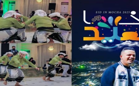 الفنان أحمد قاسم وفرقة شباب كريتر يصلان المخا للمشاركة في مهرجان "امعيد امَّخأ"..