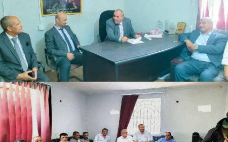 وكيل أول تعز يتفقد الانضباط الوظيفي بمديرية القاهرة عقب إجازة عيد الفطر..
