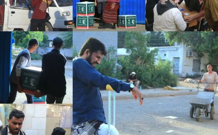 مكتب شؤون الشهداء والجرحى بعدن يختتم مشروع توزيع السلال الغذائية للجرحى في عدن بدعم من مركز الملك سلمان للإغاثة