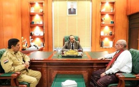 رئيس الجمعية الوطنية للمجلس الانتقالي ومحافظ حضرموت يناقشان الوضع الراهن ..