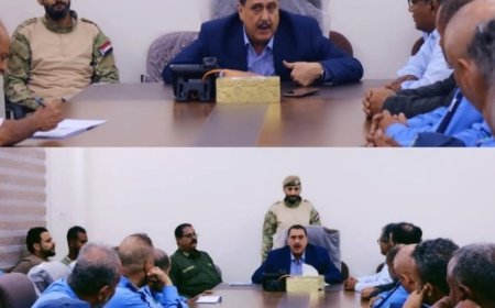 مدير شرطة العاصمة عدن يترأس اجتماعا هاما ويؤكد على هذا الأمر ...