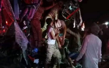 عاجل:تحديث لعدد الاصابات جراء حادث مروع في خط الوديعة العبر(صورة أولية للحادث)