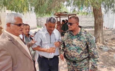 رئيس نيابة استئناف لحج يقوم بزيارة تفقدية لمركز شرطة تبن للاطلاع على أوضاع المحتجزين..