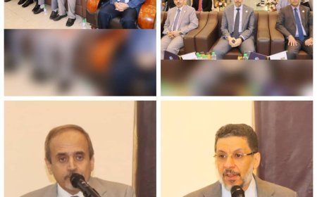 رئيس الوزراءوالوزير الوصابي يفتتحان الندوة الحوارية استعداداً للمؤتمر الطلابي العلمي الأول بعدن....