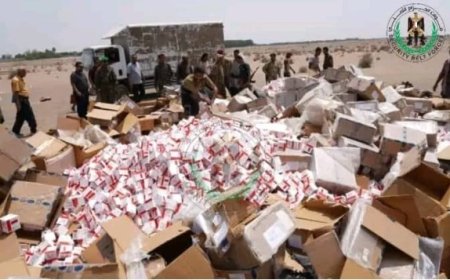 أرقام صادمة للمخدرات يسعى التجار إدخالها إلى عدن وطوق العاصمة يكشف عنها ..