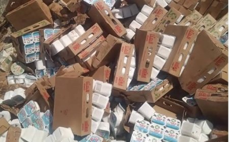 اتلاف 13 طناً من مشتقات الألبان منتهية الصلاحية في محافظة شبوة ..