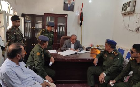 زيارة تفقدية لرئيس نيابة مأرب ومدير شرطة المحافظة لأقسام الشرطة والمناطق الأمنية...