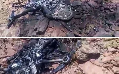 قوات دفاع شبوة تسقط طائرة مسيّرة إيرانية حو,,ثية في أجواء المحافظة..