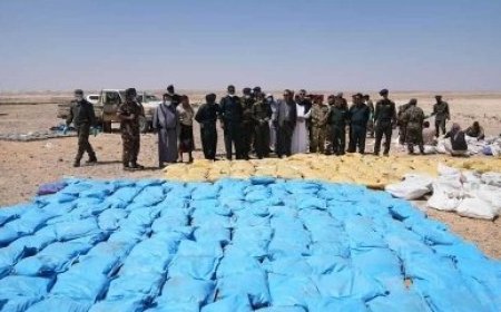 النيابة العامة بمحافظة المهرة تقوم  بإتلاف أكثر من أربعة أطنان من المواد المخدرة..