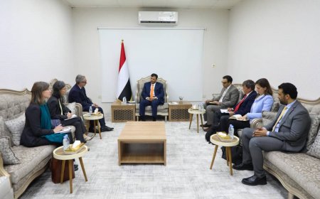 د.عبدالله العليمي عضو مجلس القيادة يستقبل سفراء الاتحاد الأوروبي لدى بلادنا ..