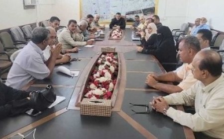 ترأسه مدير عام المديرية أحمد الداؤودي.تنفيذي المنصورة يناقش عدد من القضايا الخدمية والتنموية...