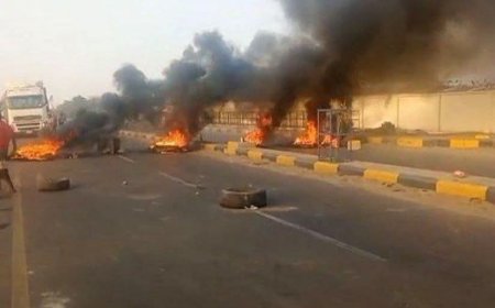 عاجل:احتجاجات واسعة في لحج(صورة)