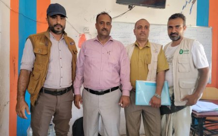 الشاعري يعقد لقاءات تشاورية مع منظمة اكتد من أجل دعم الأسر النازحة والفقيرة في المديرية