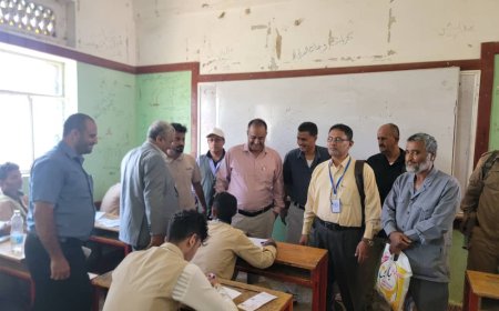 الشاعري والحنق يشيدون بمستوى الانضباط في مراكز الاختبارات بمديرية قعطبة