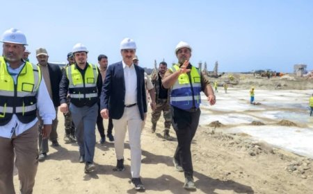 وزير الدولة محافظ العاصمة عدن لملس يطّلع على سير العمل في مشروع المستشفى الحدبث الجاري تنفيذه ..