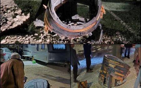 عاجل: شاهد صور.. لشظايا صاروخ ح'وثي سقط في مستوطنة داخل إسرائيل بعد اعتراضه من قبل الدفاعات الإسرائيلية