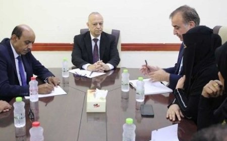 اللمحامي الأول للجمهورية يلتقي القائم بأعمال المفوضية السامية لحقوق الإنسان في اليمن....