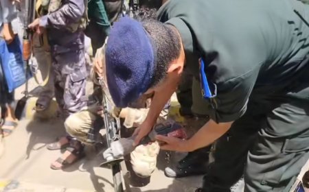 عاجل: الحملة الأمنية في تعز تباشر بقص أول قطعة سلاح مخالف ضمن حملة نزع السلاح(صورة أولية)