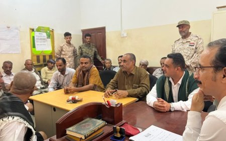 ردفان تُجسد احترام القضاء: لقاء موسع في محكمة الحبيلين يؤكد على دعم القاضي صلاح سيف ومحاسبة المعتدين