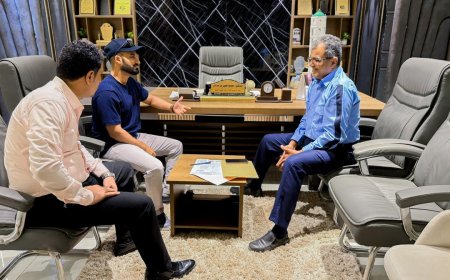 بن جرادي والقلعة يناقشان سبل تتظيم خطوط السير في مديرية صيرة بعدن