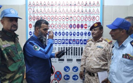 شرطة السير في عدن تستقبل مدير و متدربين معهد المراقبين الدوليين التابع لقوات حفظ السلام 