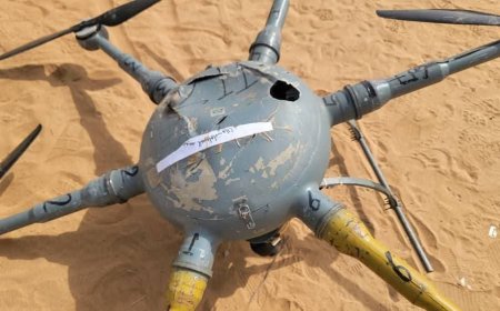 عاجل: دفاعات الشرعية تسقط طائرة مسيرة حوثية شمال محافظة حجة(صور)
