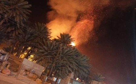 عاجل: حريق هائل يندلع  بوادي حضرموت(صورة أولية)
