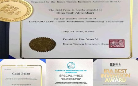 المخترعة "المشهري" تحصد الميدالية الذهبية وجائزة IFIA الدولية بإنجاز علمي غير مسبوق...