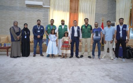 فريق طبي تطوعي تابع لمركز الملك سلمان لعلاج أورام الاطفال يصل حضرموت ..