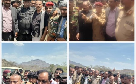 سلطات الضالع تفتتح أهم طريق يربط بين صنعاء- عدن